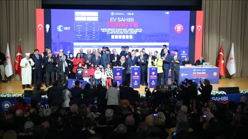 Losowanie domów, które mają zostać wybudowane w Bursie w ramach 