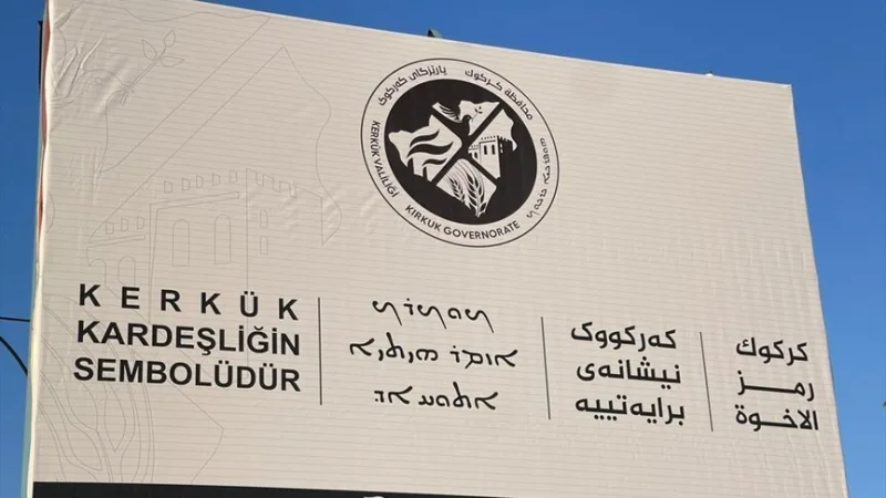 Kerkükin kuvernööri Ağalta viesti 